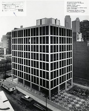 Photo of 55 E. Erie Street in October 1963. Courtesy of The Gibson Studio of Chicago.
