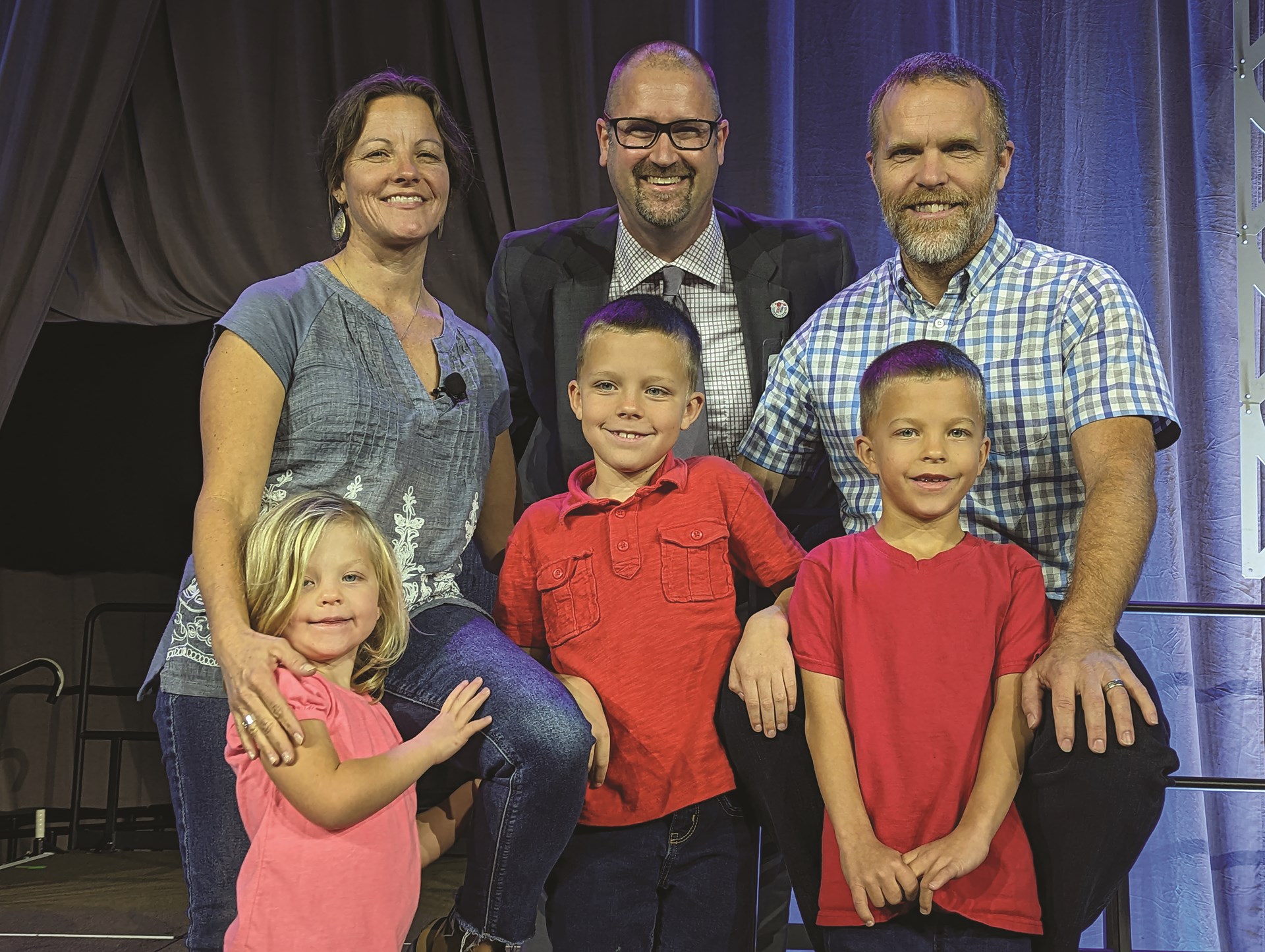 The Olsen Family is joined by Dr. Aaron Jensen (back row, center) at the TQIP Annual Conference