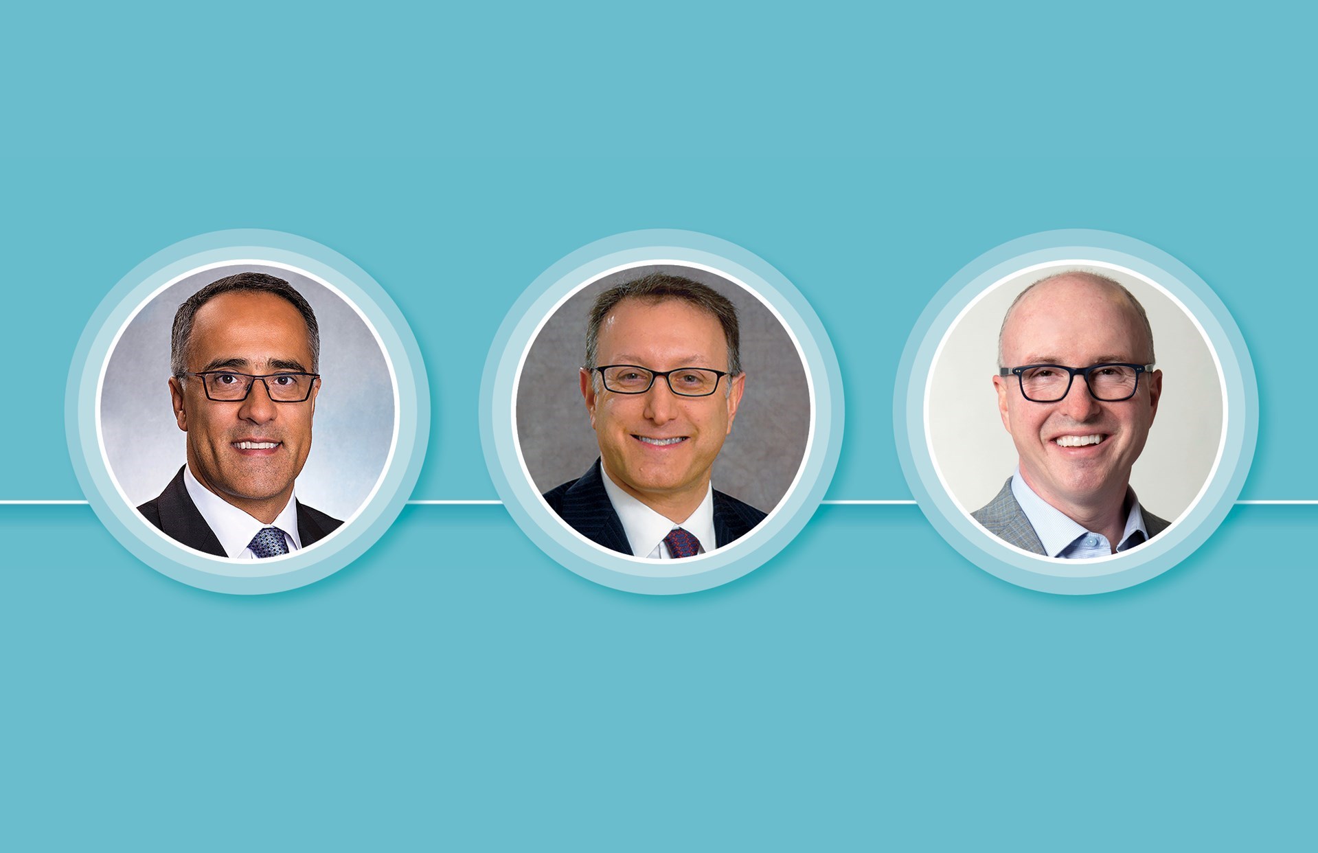 From left: Dr. Ali Tavakkoli, Dr. Marc Bessler, Dr. Brian Dunkin