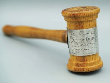 Gavel for the ACS Manitoba Chapter