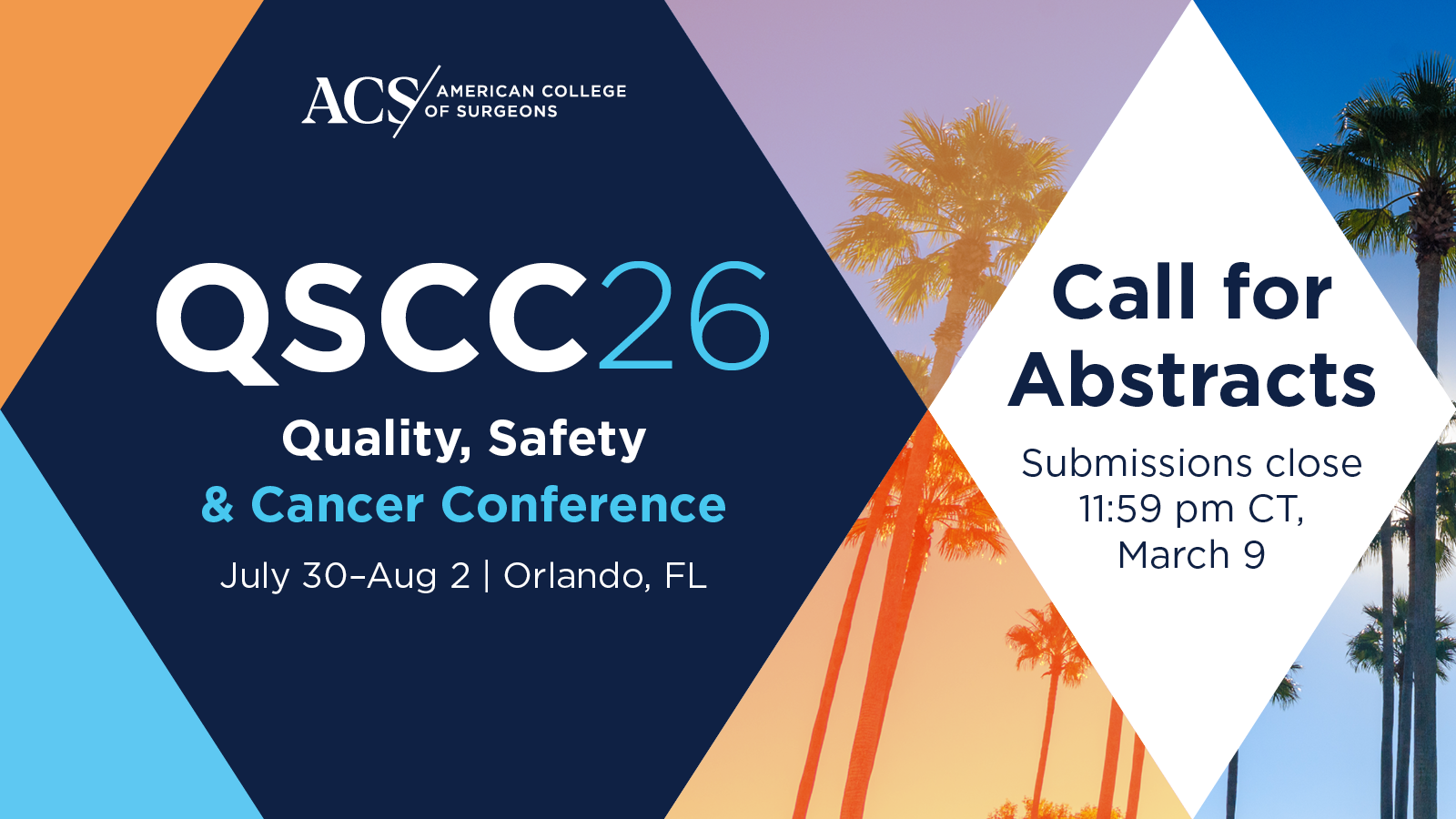 Submit Abstracts for ACS Quality, Safety & Cancer Conference