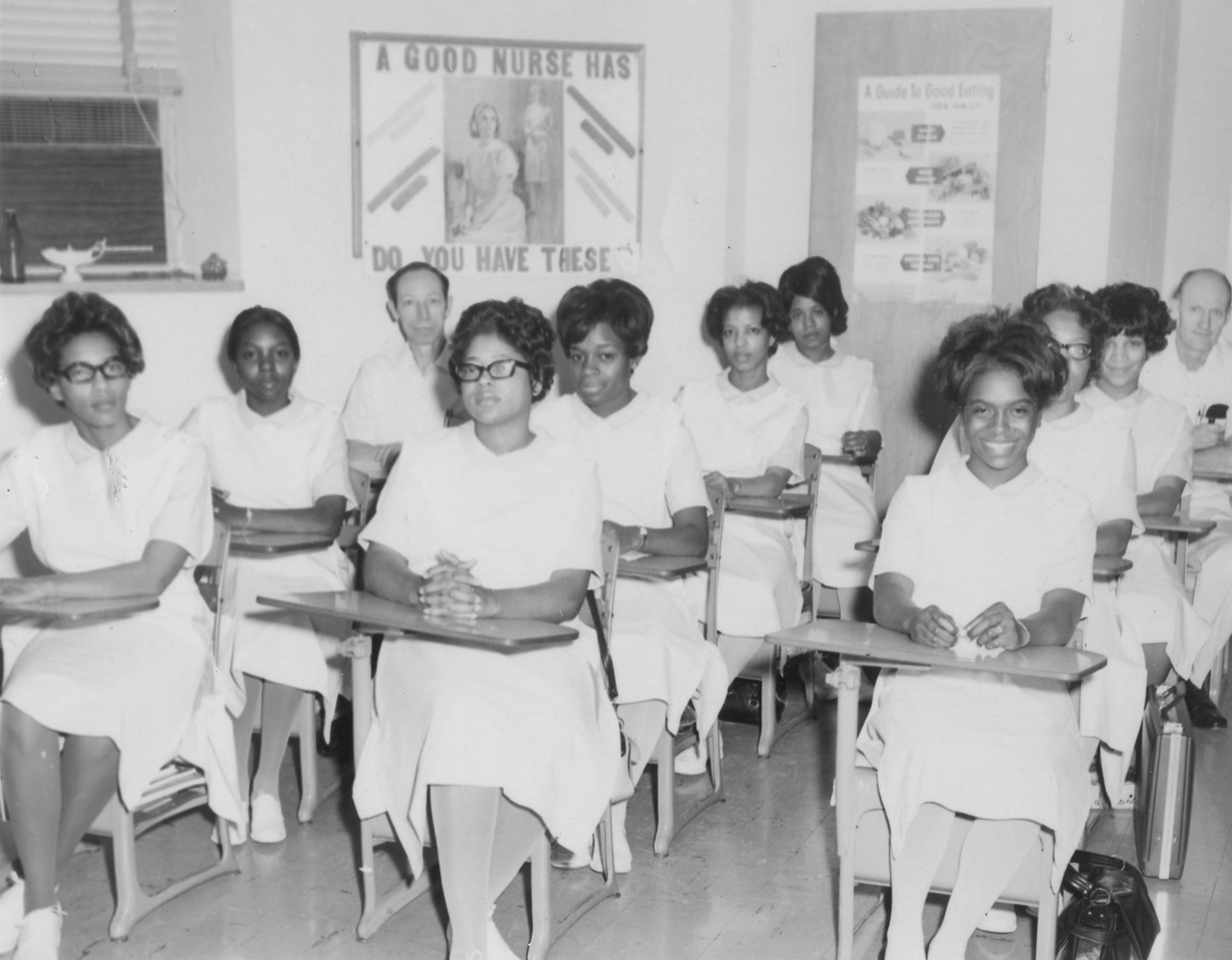 Figure 2. The BMH Nursing School was the first Black hospital in the nation to offer graduate training to nurses. After a 15-month internship, nurses were trained to take supervising positions at other hospitals. 